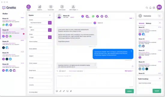 example of a webchat on gnatta